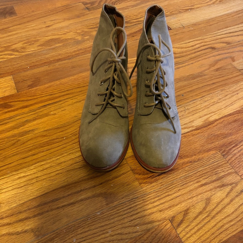 Neutral Tone Heeled Boots